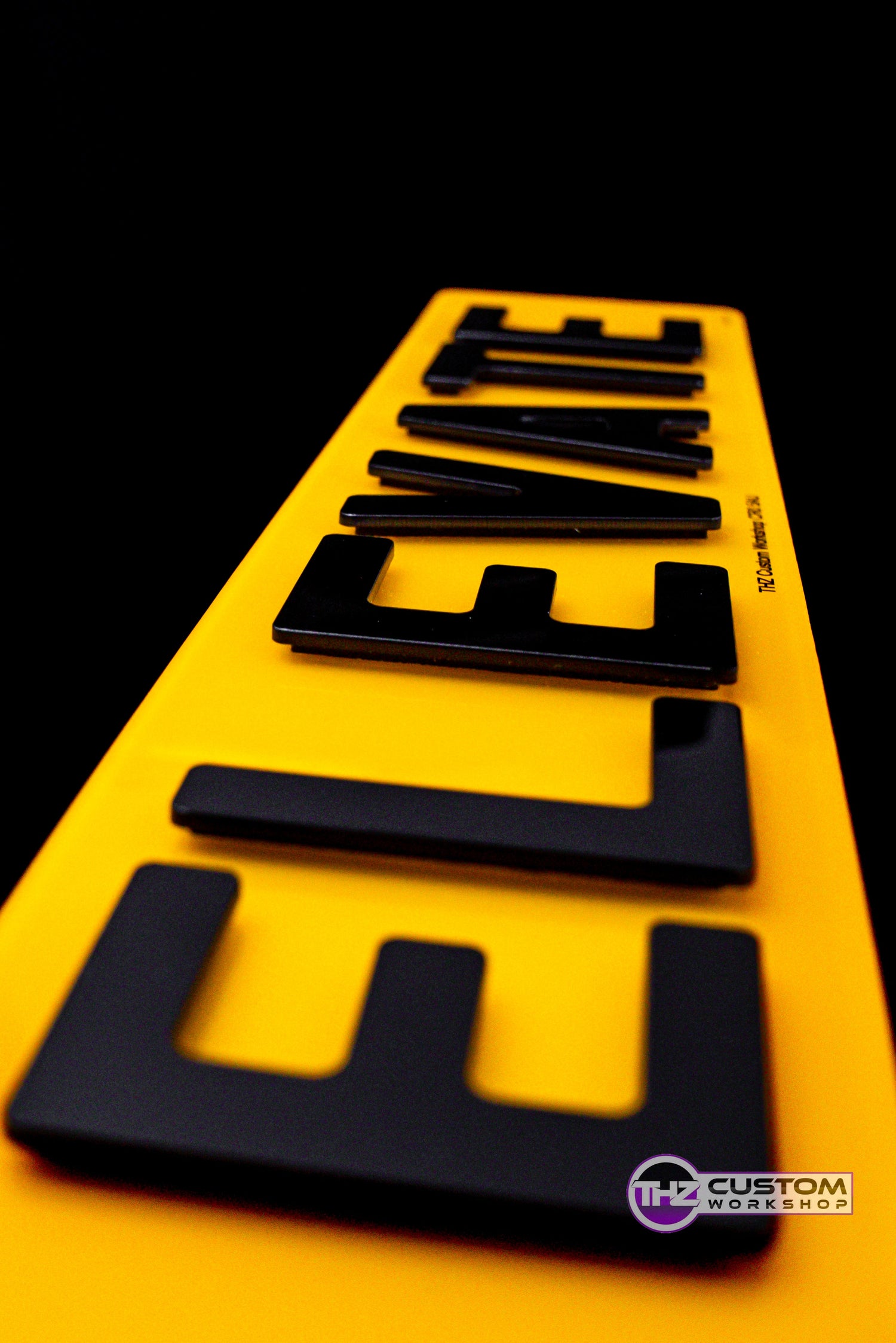 4D Elevate Number Plates Set