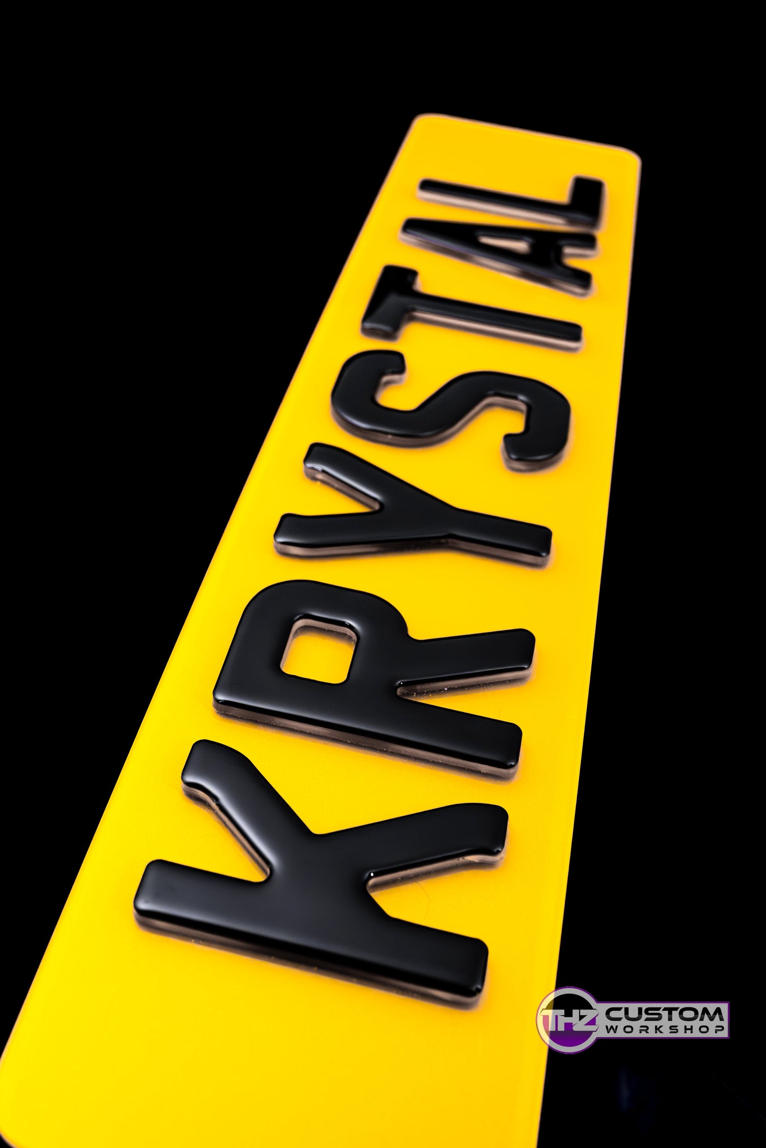 4D Krystal Number Plates