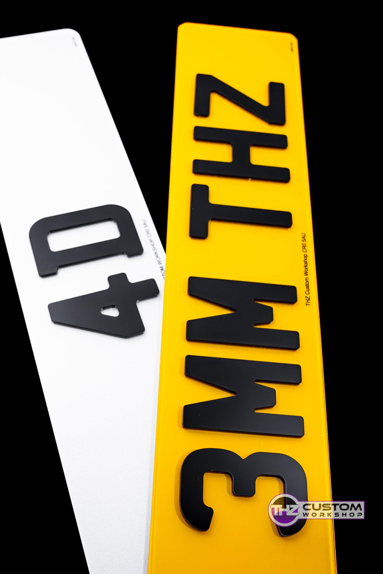 4D Number 3mm Plates