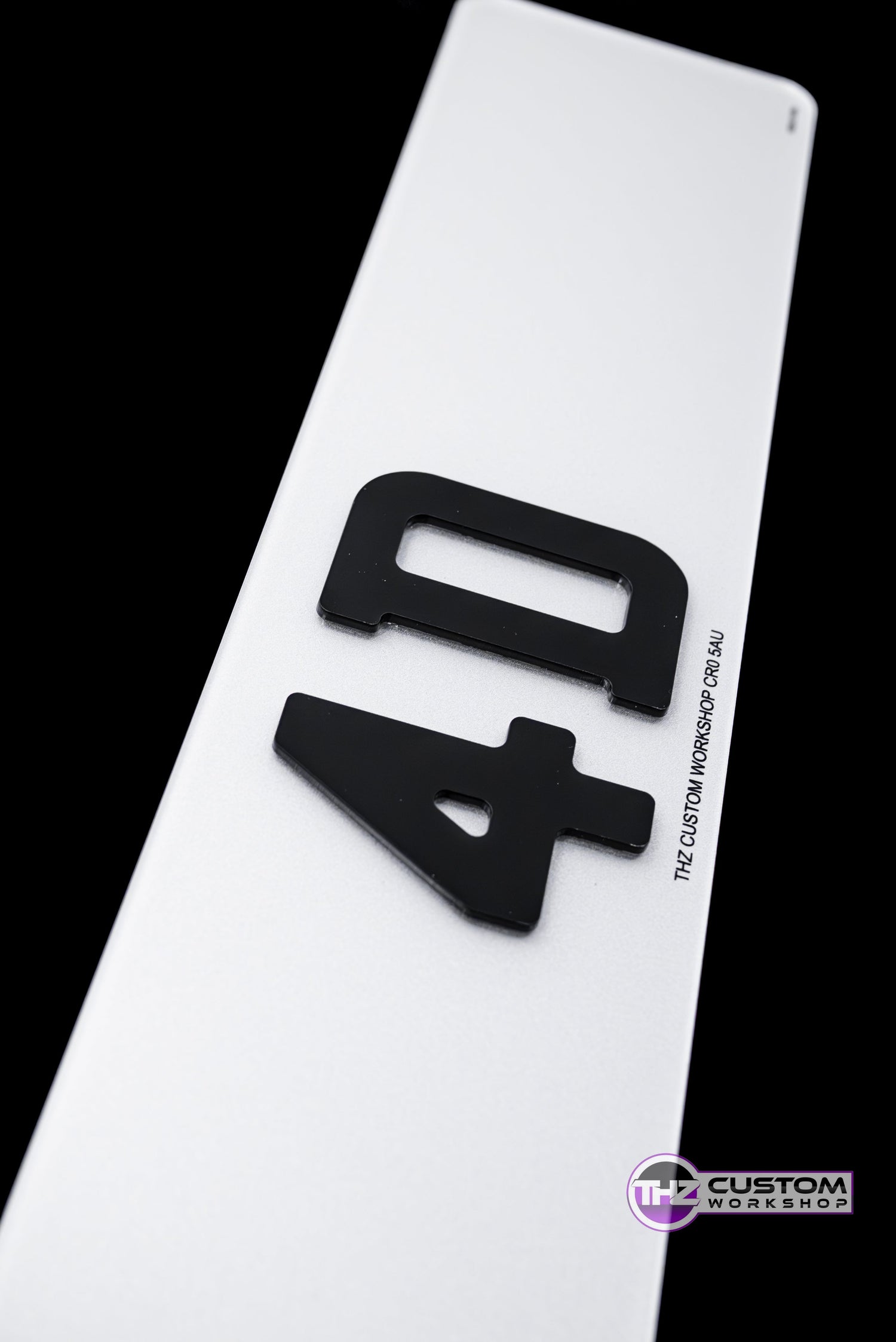 4D Number 3mm Plates