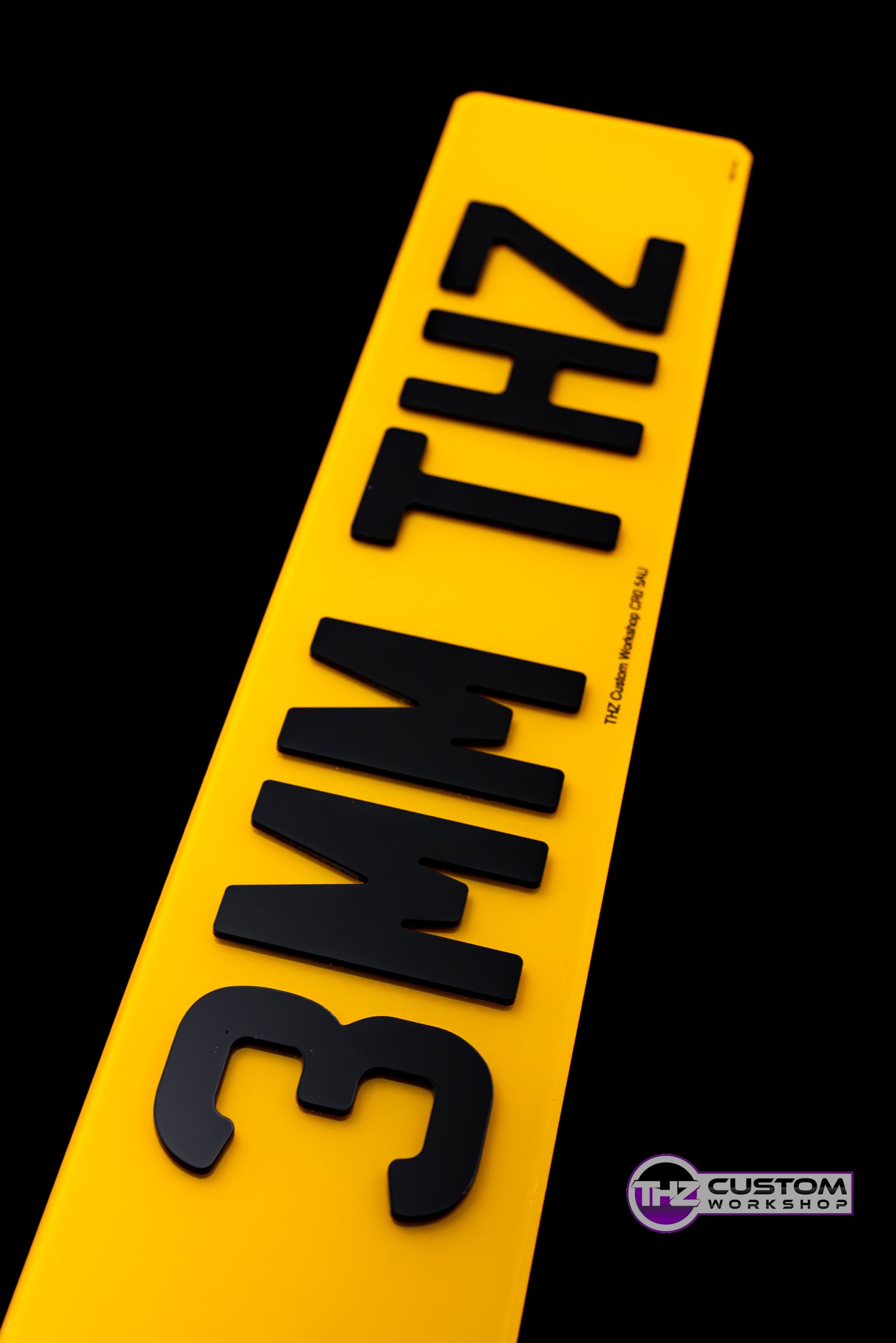 4D Number 3mm Plates