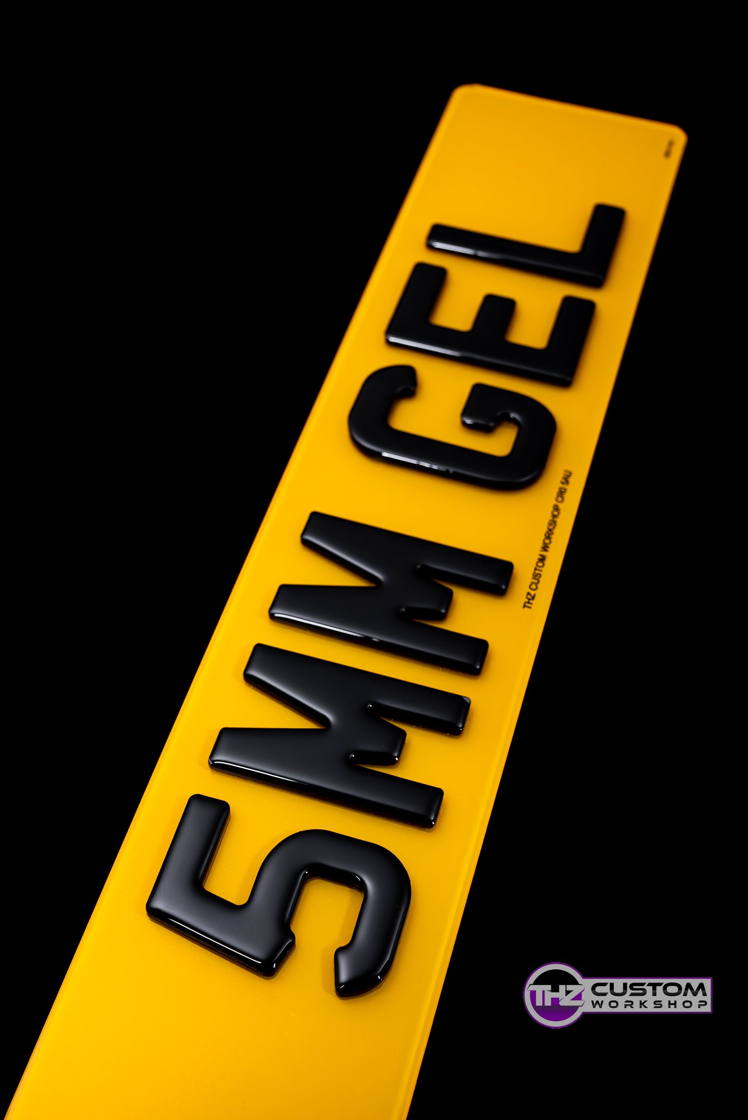 4D Gel Number Plates