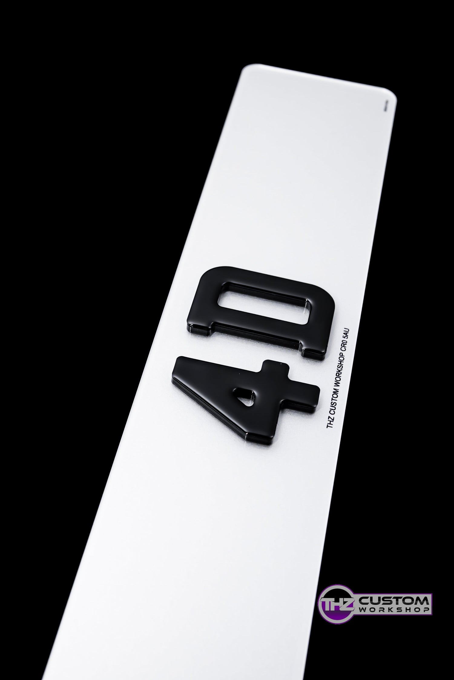 4D Number Plates Set