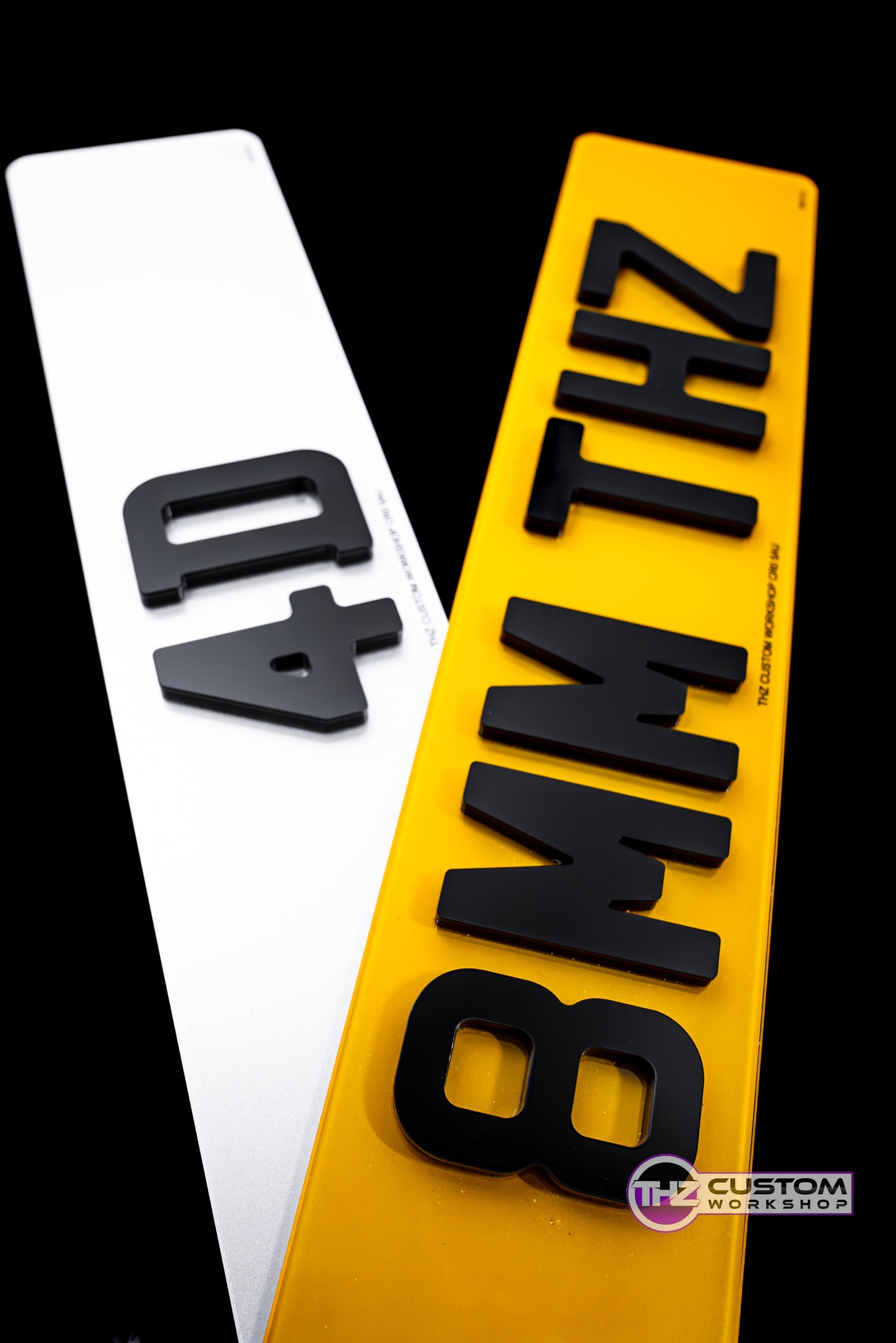 4D 8mm Number Plates