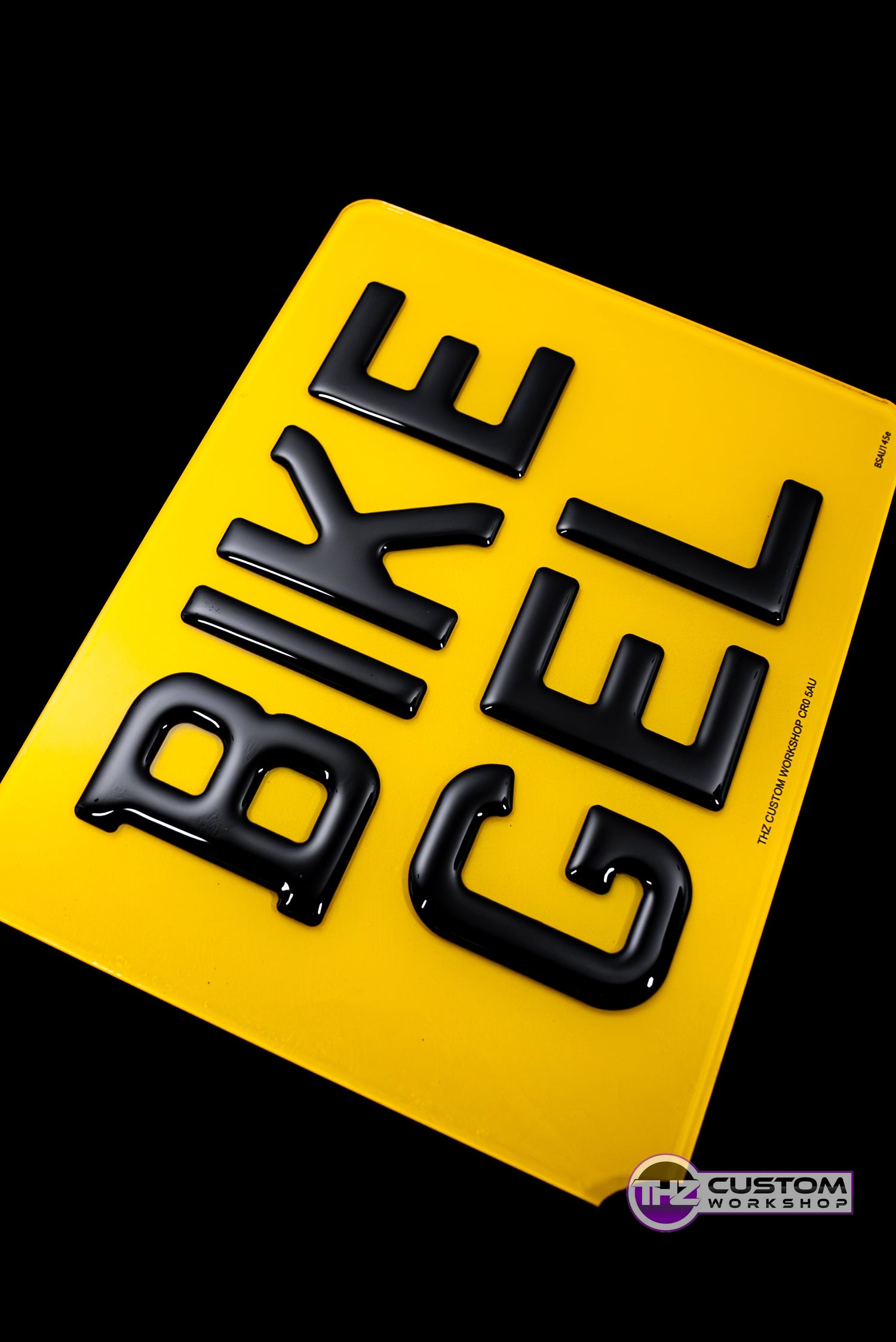 3D Motorbike Gel Number Plate