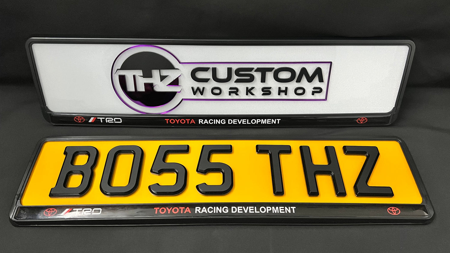 Toyota Racing Development Plate Holder Set