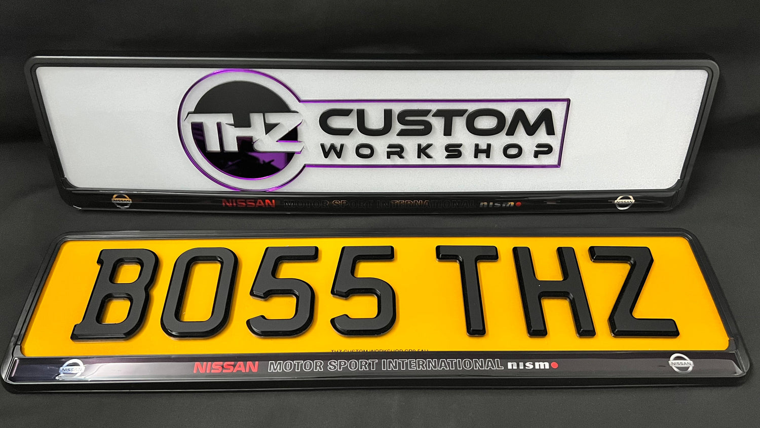 Nissan Plate Holder Set
