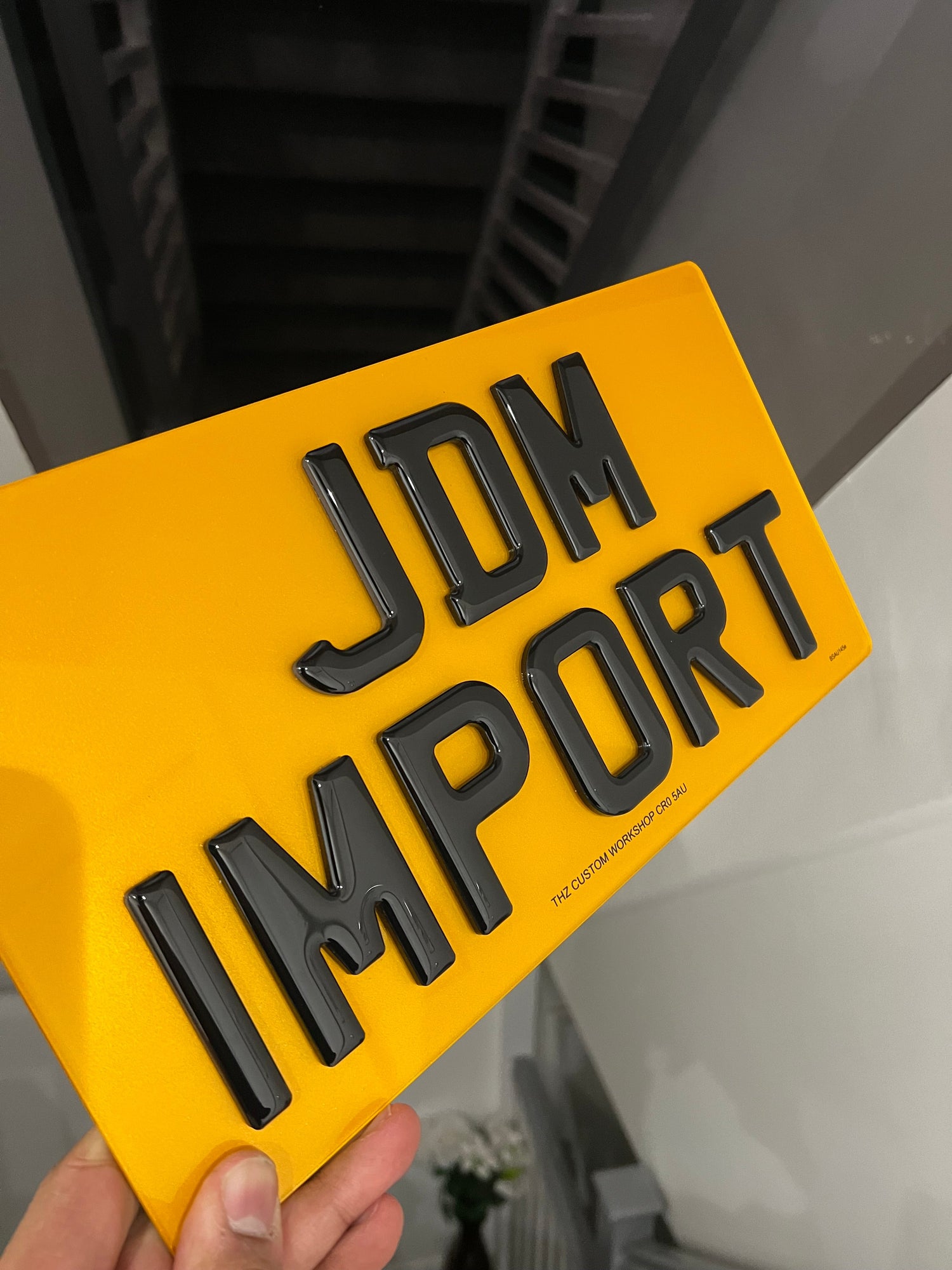 4D Gel 5MM Import Number Plates For JDM Vehicles