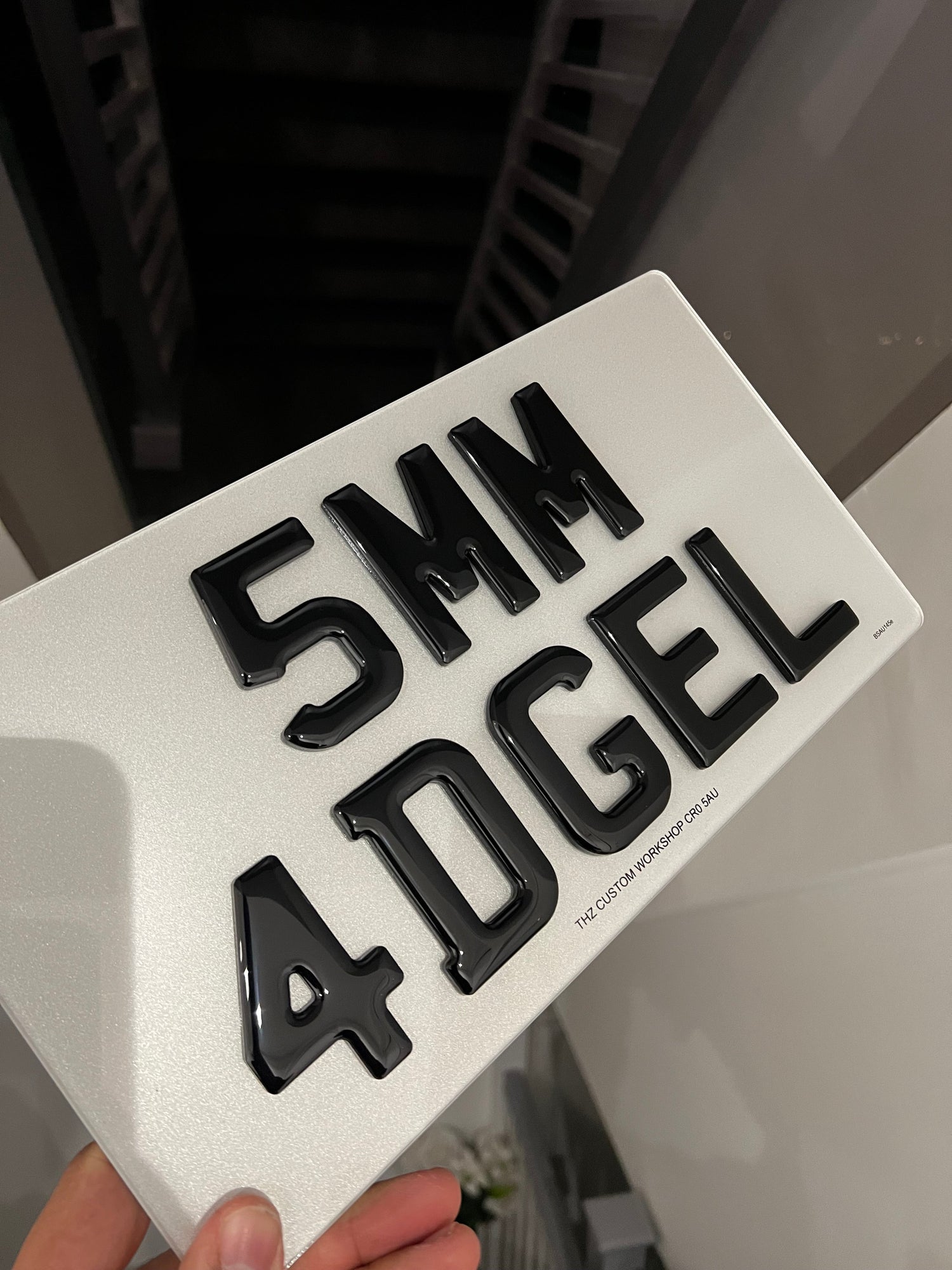 4D Gel 5MM Import Number Plates For JDM Vehicles