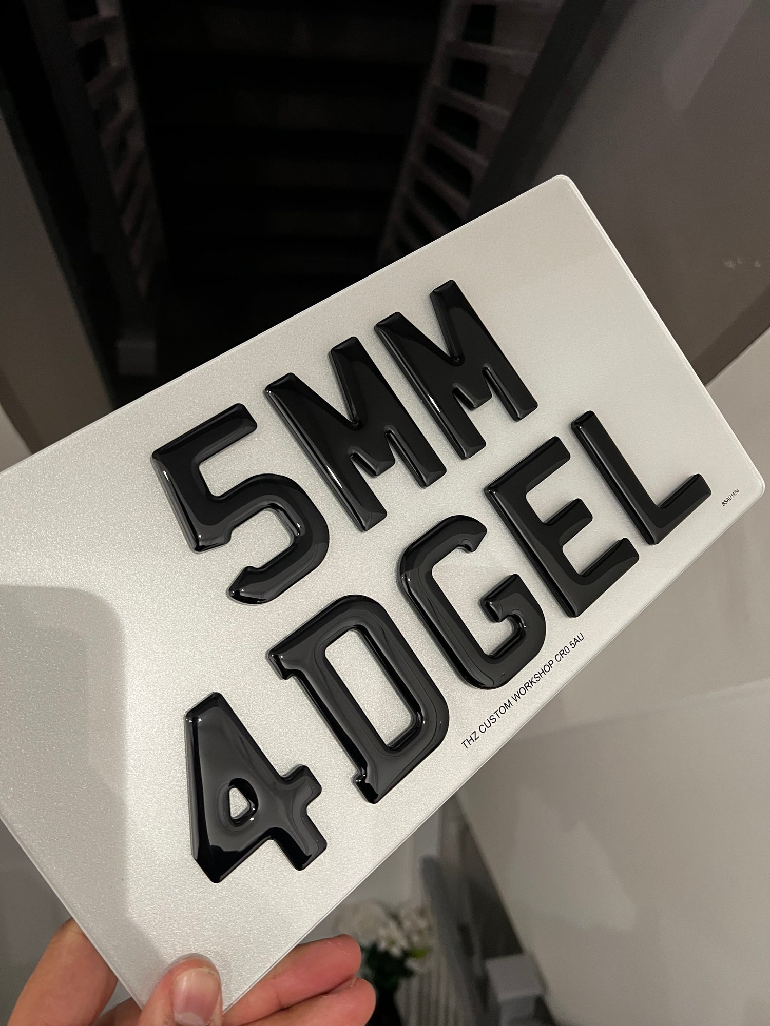 4D Gel 5MM Import Number Plates For JDM Vehicles