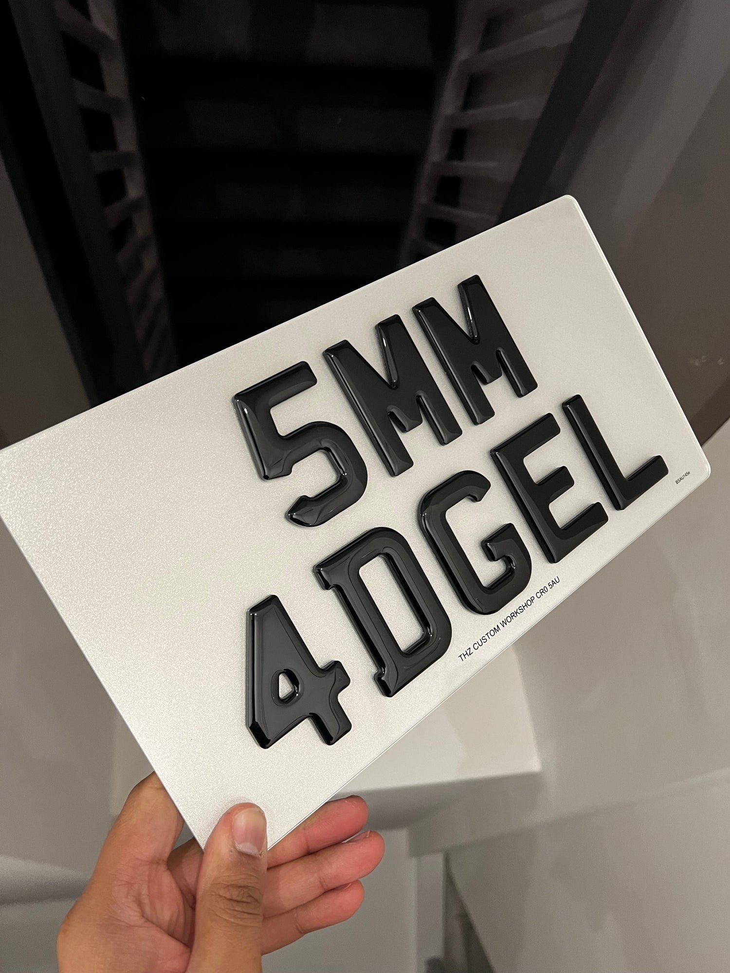 4D Gel 5MM Import Number Plates For JDM Vehicles