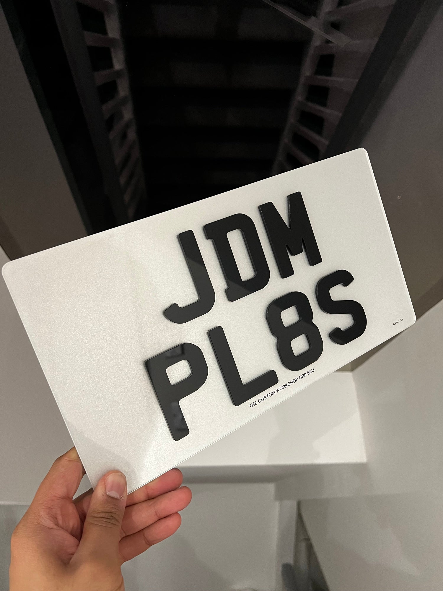 4D 3mm Import Number Plates For JDM Vehicles