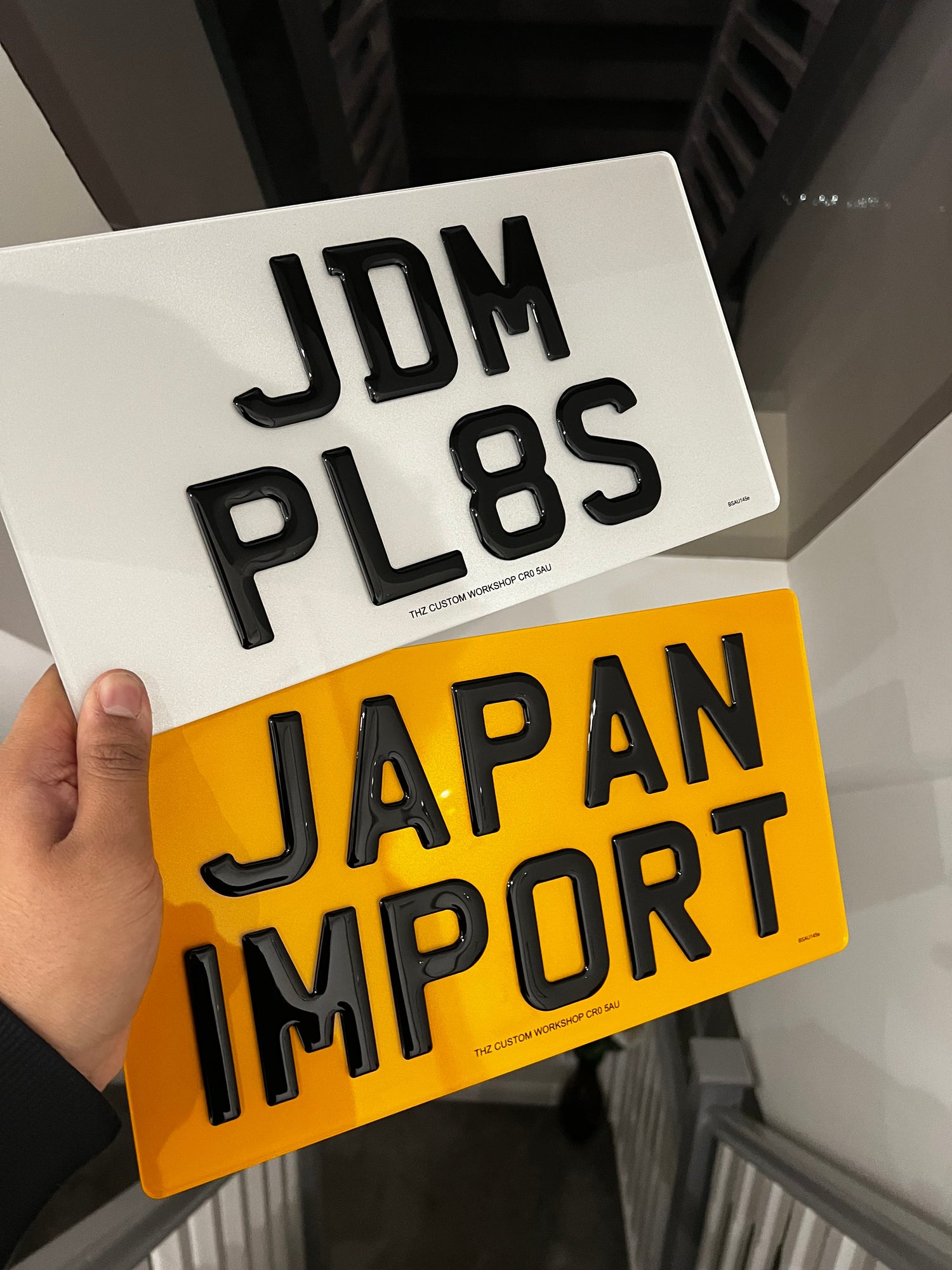 3D Gel Import Number Plates For JDM Vehicles