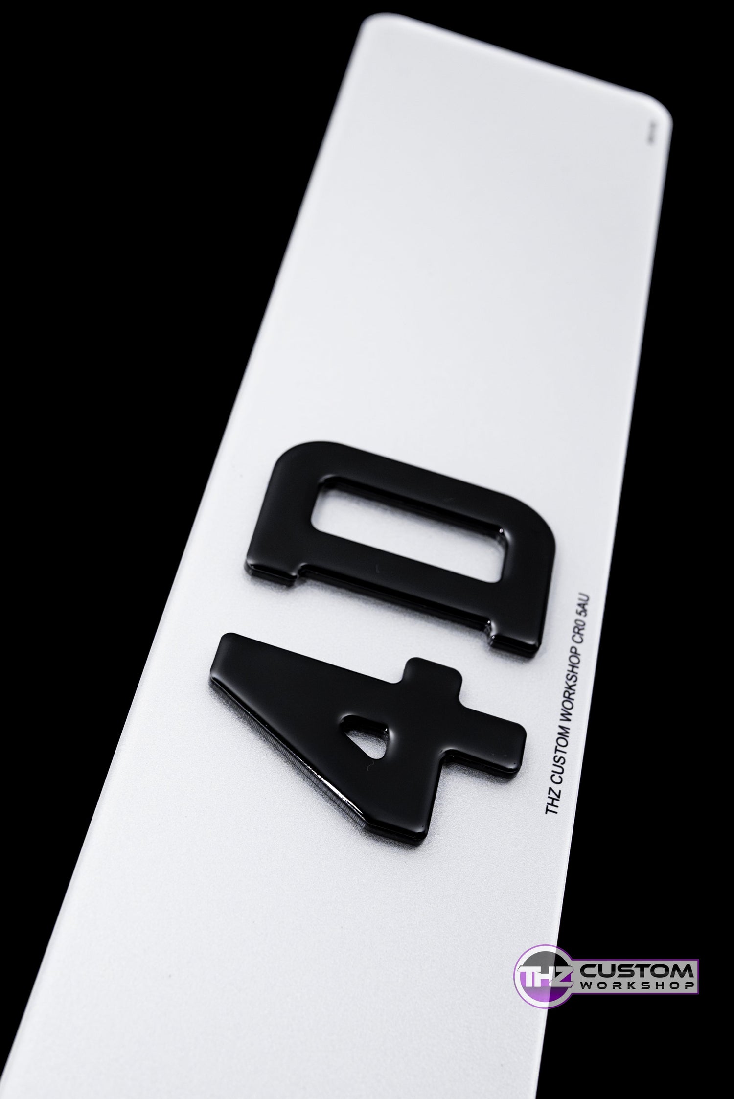 4D Gel Number Plates 