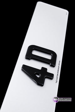 4D Gel Number Plates 