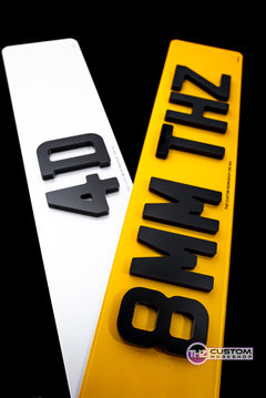 4D 8mm Number Plates