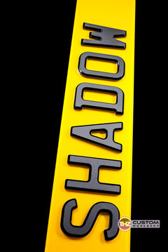 4D Shadow Number Plates Set