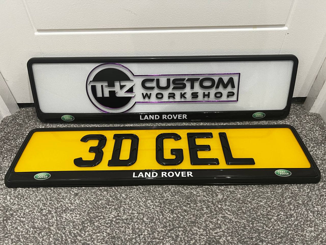 Land Rover Plate Holder Set | Number Plate Holder | THZ CUSTOM WORKSHOP ...