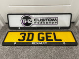 Renault 3D Plate Holder Set